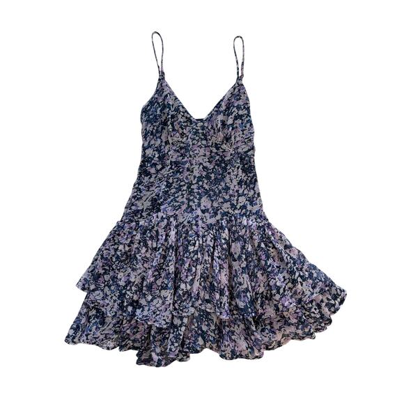 Abercrombie & Fitch Floral Drop Waist Mini Dress Size XS - Picture 1 of 3